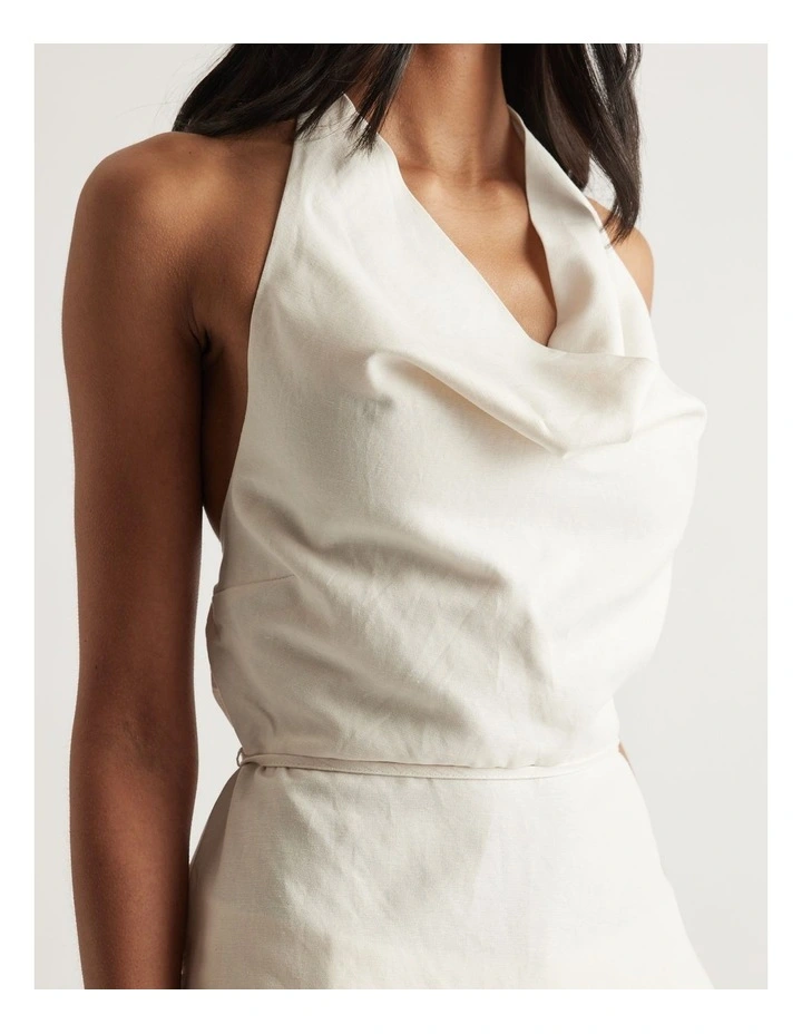 Gwen Linen Blend Halter Top image 3