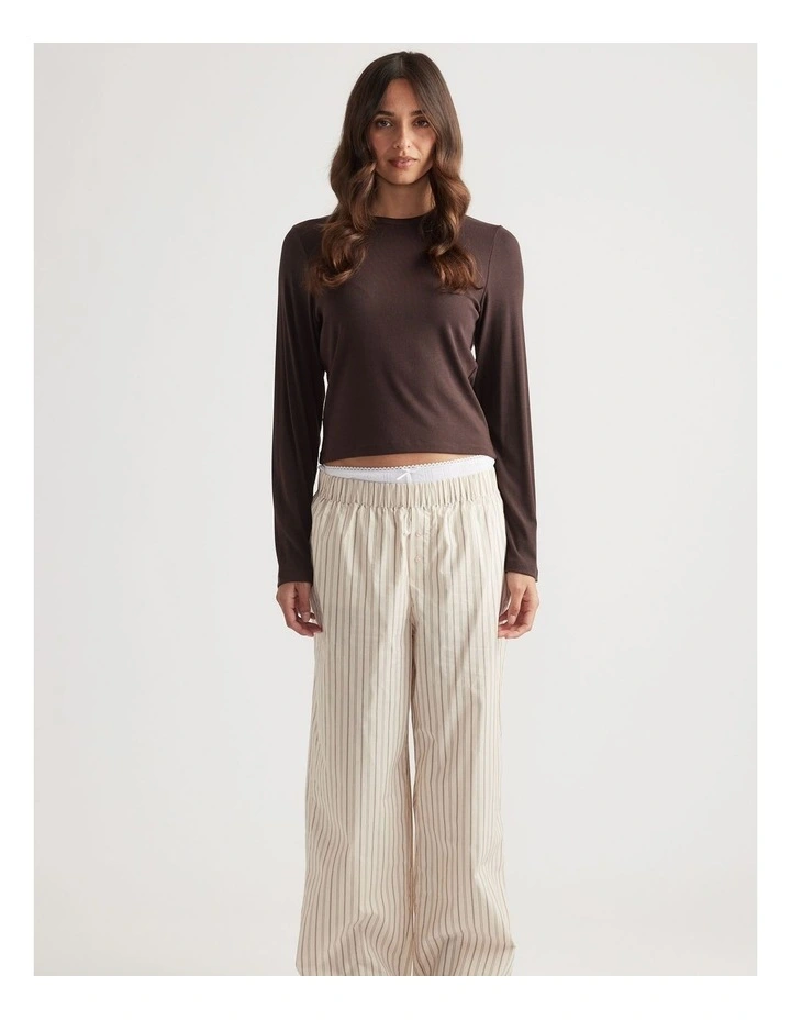 Sleep Woven Wide Leg Pant image 1