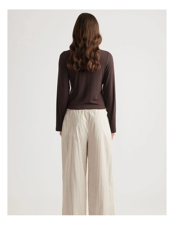Sleep Woven Wide Leg Pant image 2