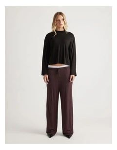 Sleep Jersey Wide Leg Pant