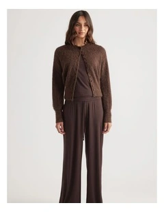 Sleep Ribbed Wide Leg Pants