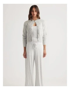 Sleep Ribbed Wide Leg Pants