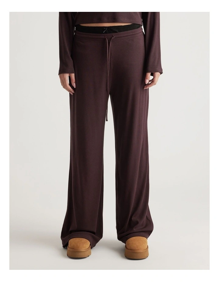 Sleep Ribbed Wide Leg Pants image 3