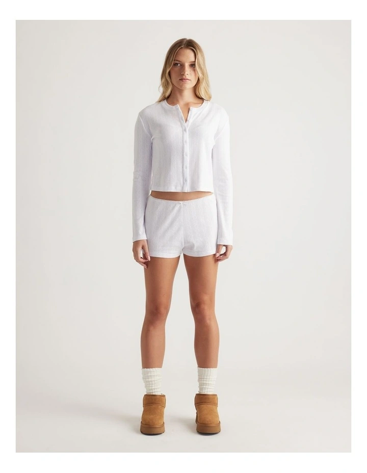 Sleep Pointelle Shorts image 1