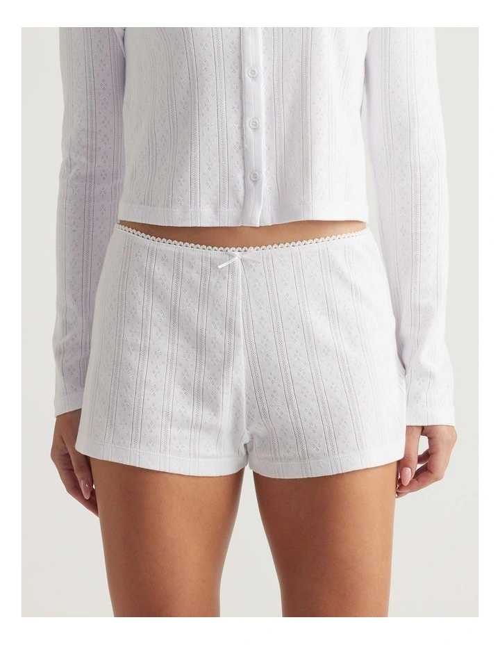 Sleep Pointelle Shorts image 3