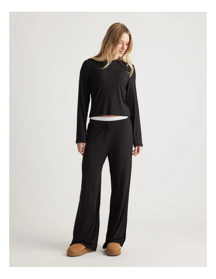 Sleep Long Sleeve Ribbed Top image 1