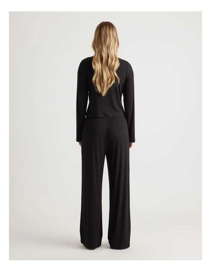 Sleep Long Sleeve Ribbed Top image 2