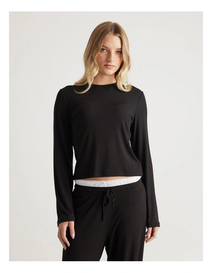 Sleep Long Sleeve Ribbed Top image 3