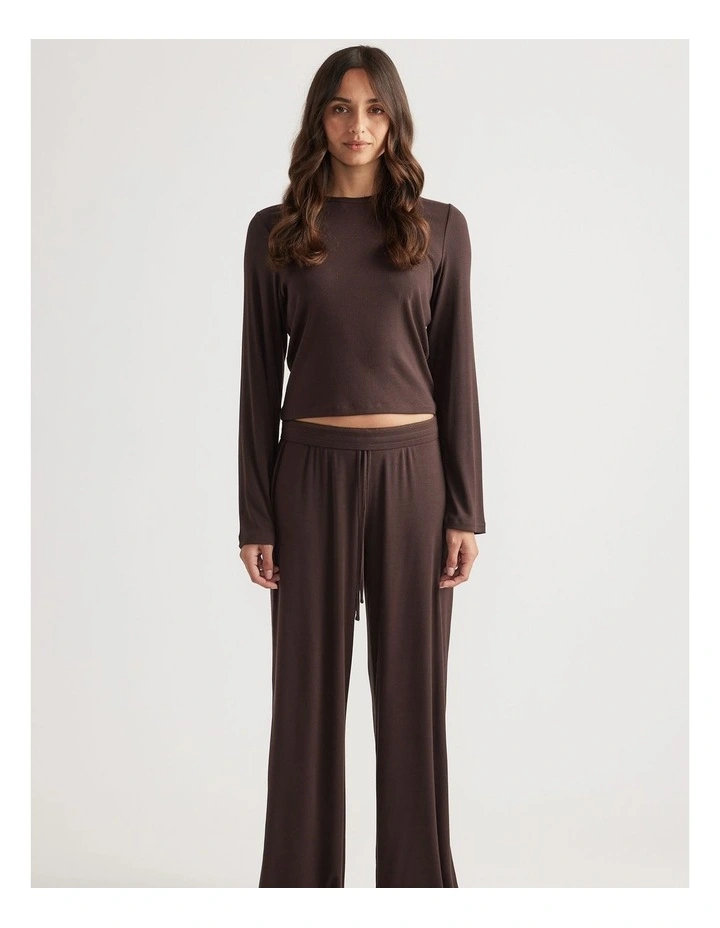 Sleep Long Sleeve Ribbed Top image 1