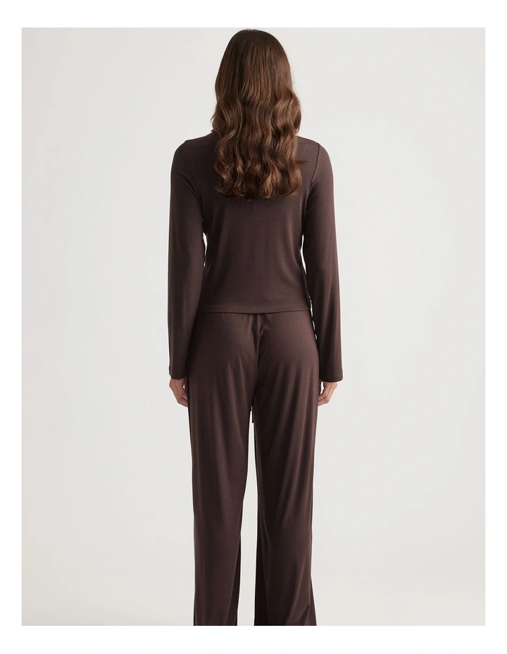 Sleep Long Sleeve Ribbed Top image 2