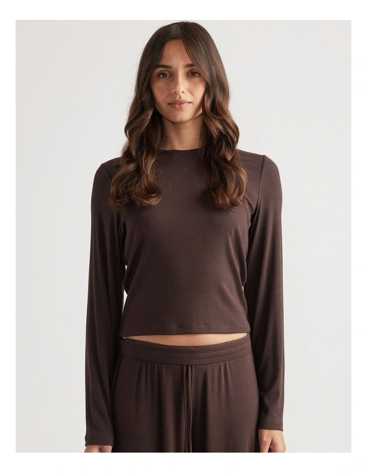Sleep Long Sleeve Ribbed Top image 3