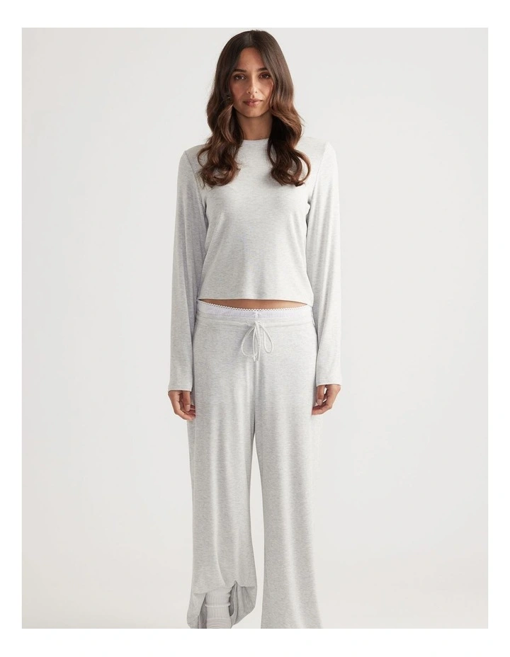 Sleep Long Sleeve Ribbed Top image 1