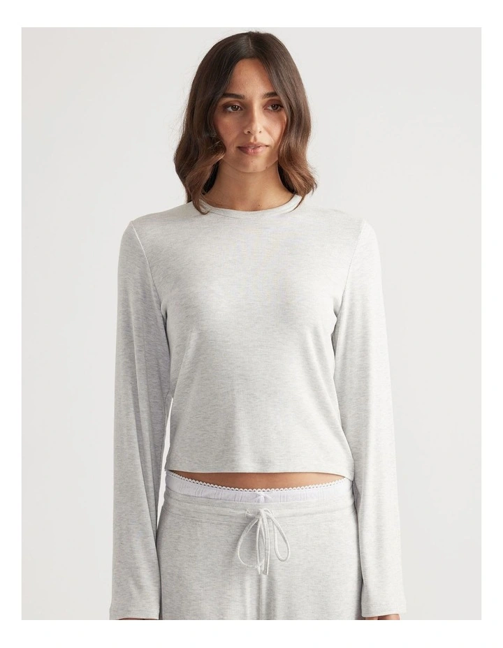 Sleep Long Sleeve Ribbed Top image 3