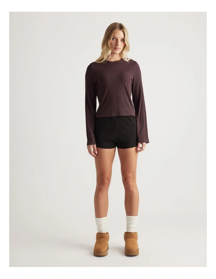 Sleep Long Sleeve Ribbed Top image 1