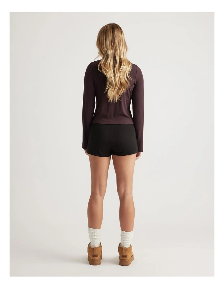 Sleep Long Sleeve Ribbed Top image 2