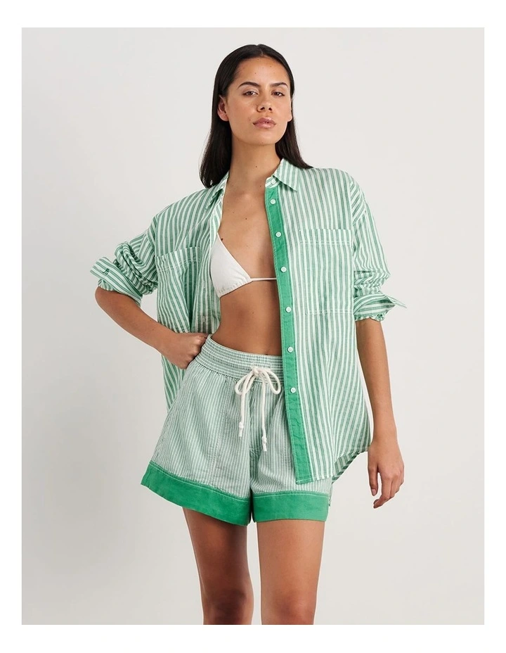 Winona Stripe Shirt in Green image 5