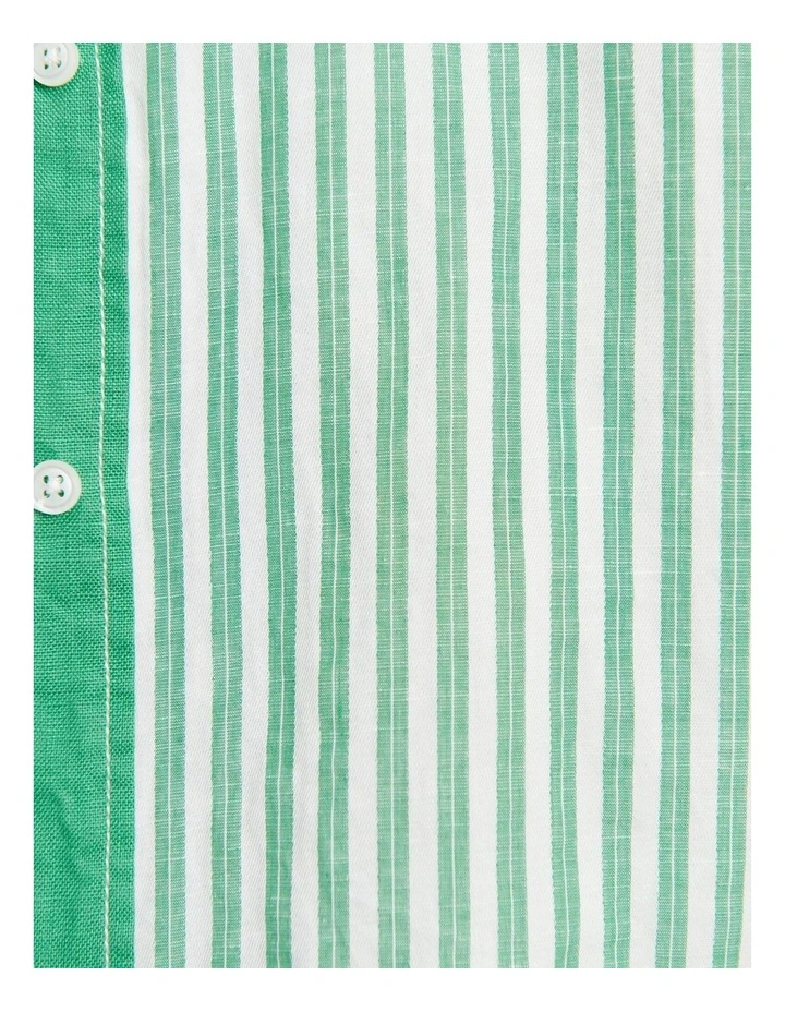 Winona Stripe Shirt in Green image 7