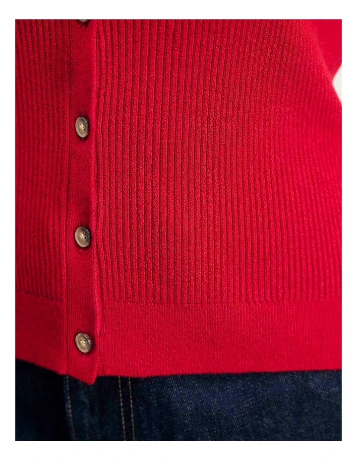 Selene Knit Vest in Red image 6