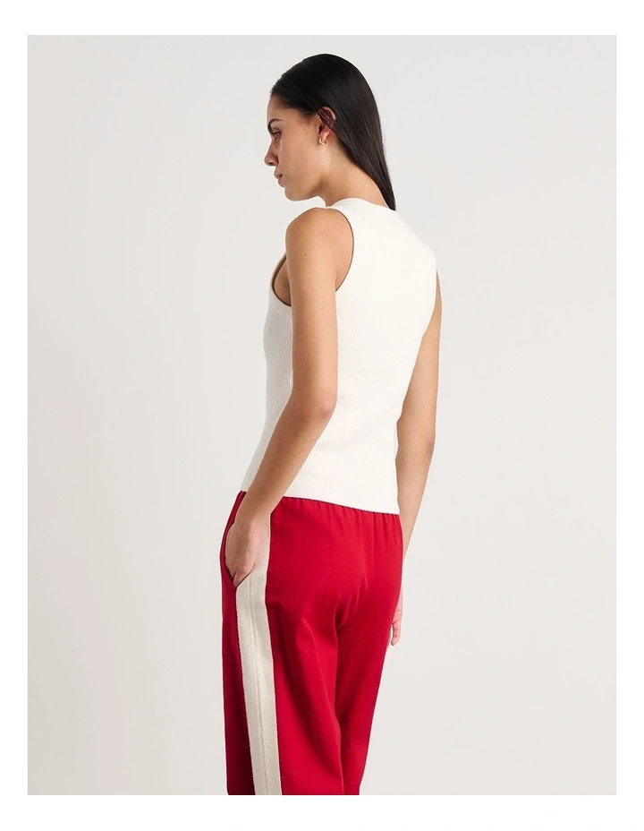 Selene Knit Vest in White image 2