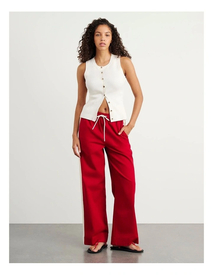 Selene Knit Vest in White image 3