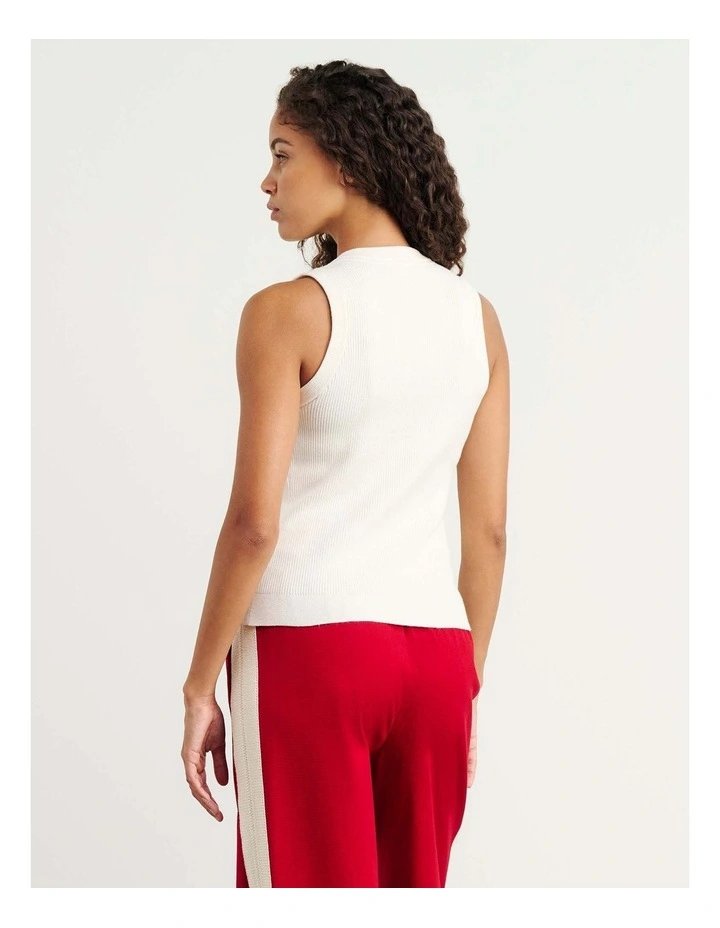 Selene Knit Vest in White image 6