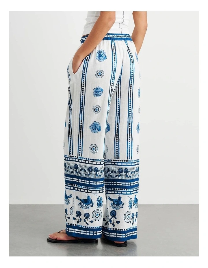 Lovebird Relaxed Pant in Multi image 4