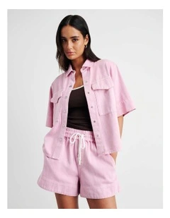 Loe Denim Shirt in Pink