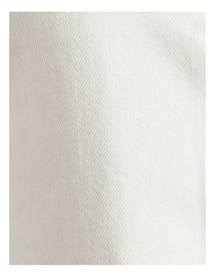 Loe Denim Vest in Cream image 6