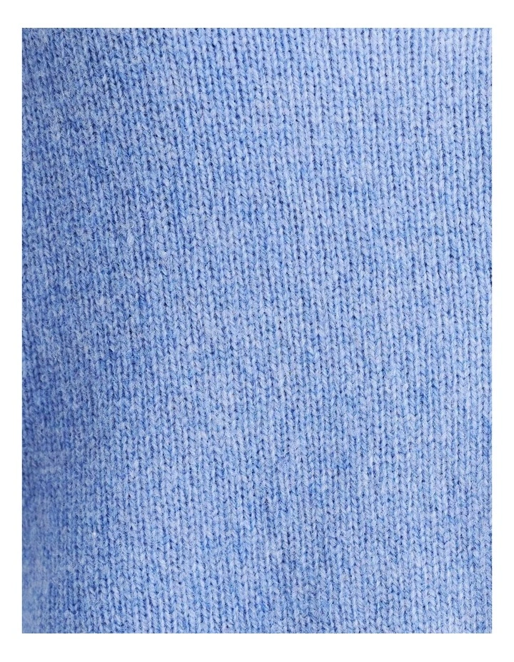 Long Sleeve Wool Cardigan in Blue image 5