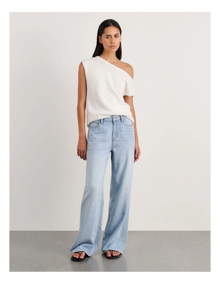 Loe Mid Rise Straight Jean in Light Wash image 4