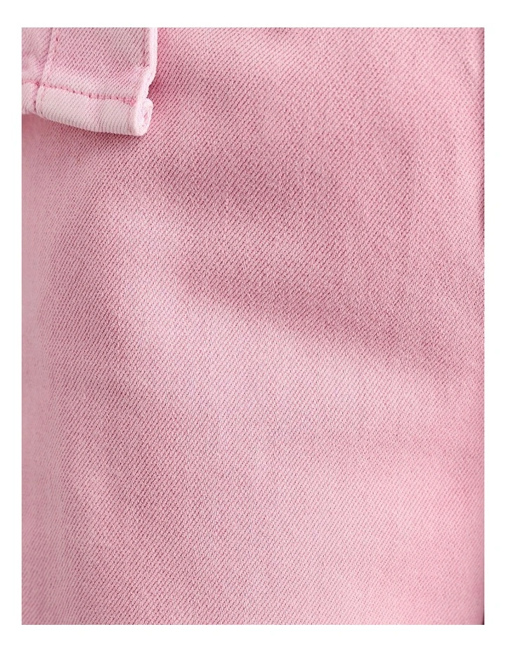 Loe Mid Rise Straight Jean in Pink image 6