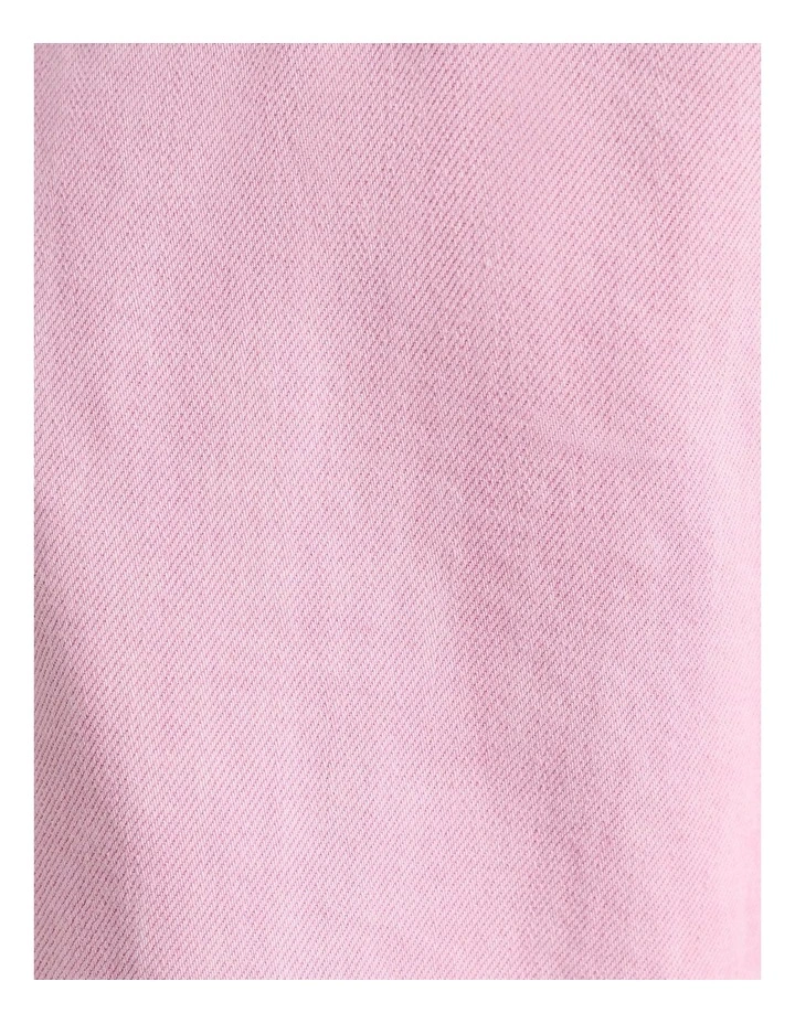 Loe Mid Rise Straight Jean in Pink image 7