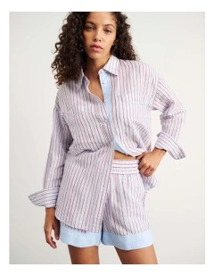 Winona Stripe Shirt in Blue