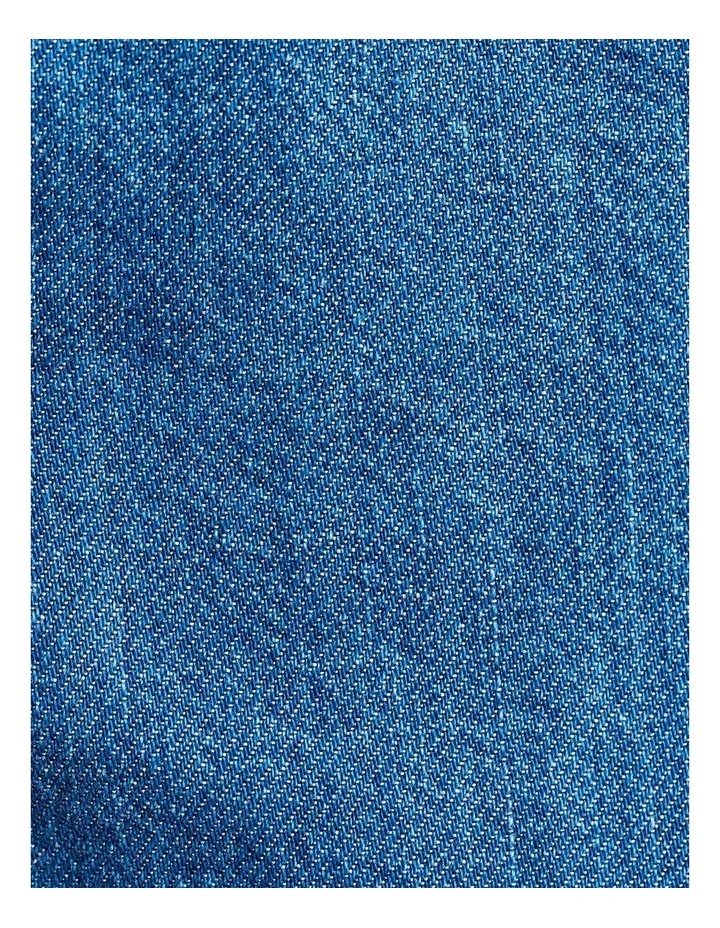 Loe Denim Shirt Dress in Blue image 6