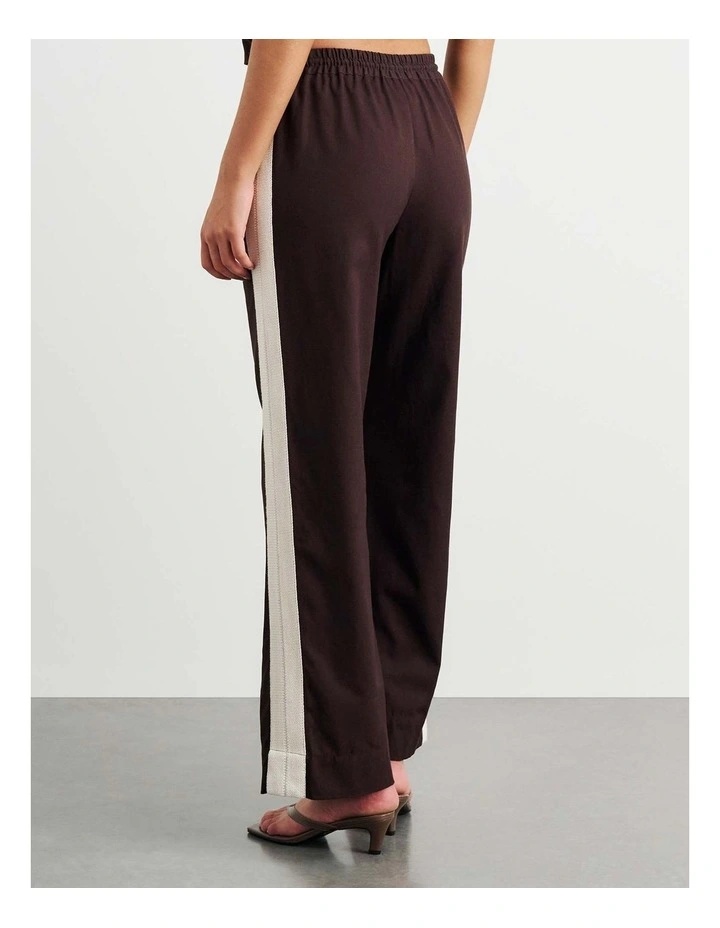 Canvas Contrast Pant in Brown image 4