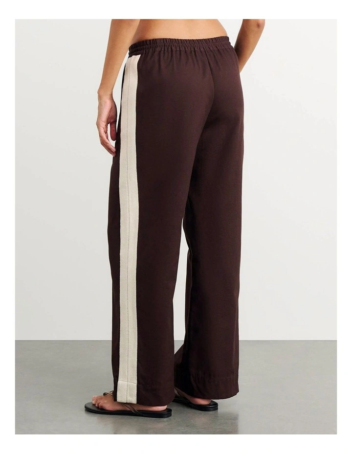 Canvas Contrast Pant in Brown image 6