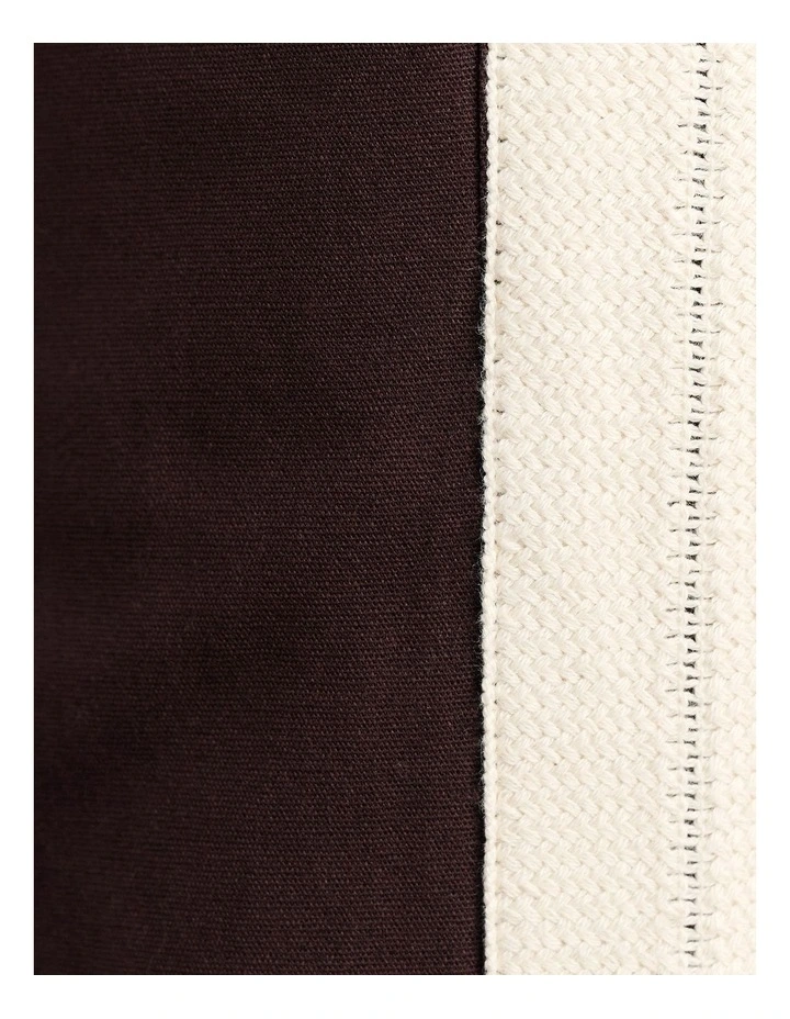 Canvas Contrast Pant in Brown image 7