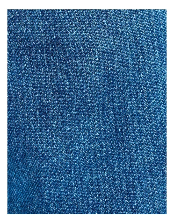 Camron Denim Mid Rise Short in Blue Wash image 4