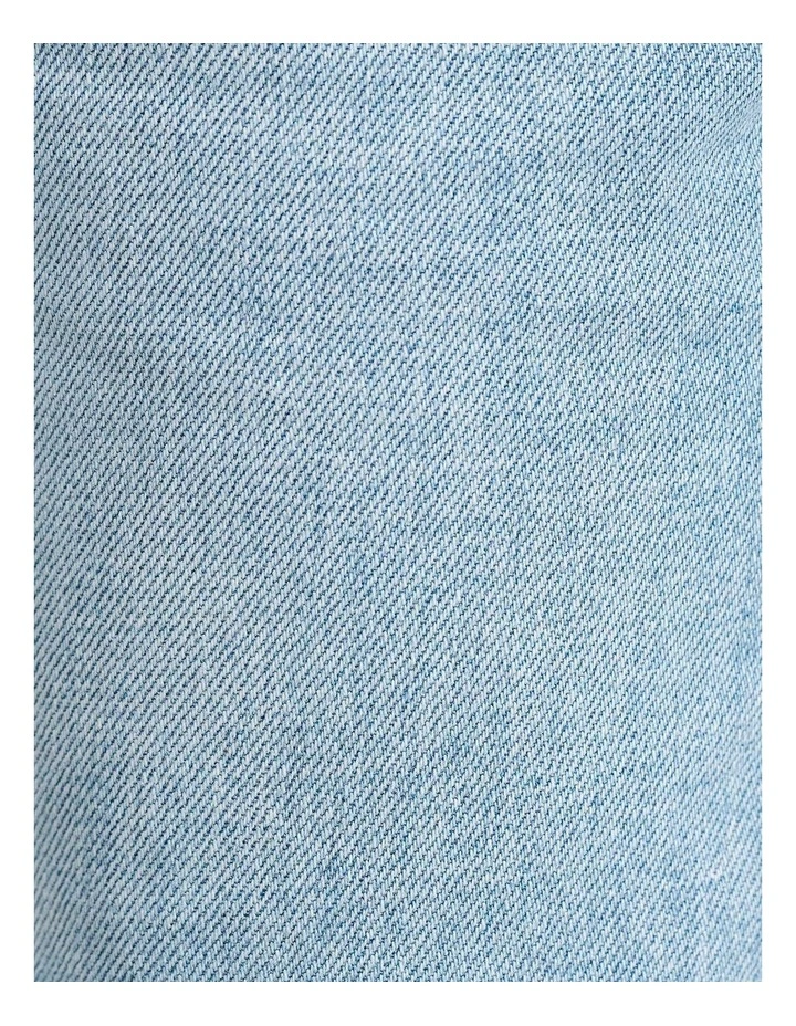 Camron Denim Mid Rise Short in Blue image 6