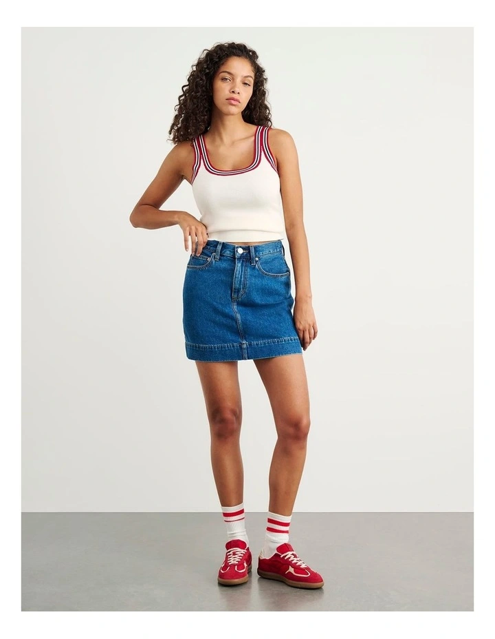 Cora Denim Mini Skirt image 2