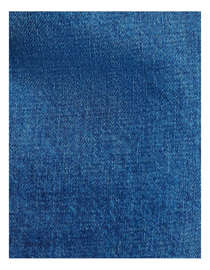 Cora Denim Mini Skirt in Blue image 6