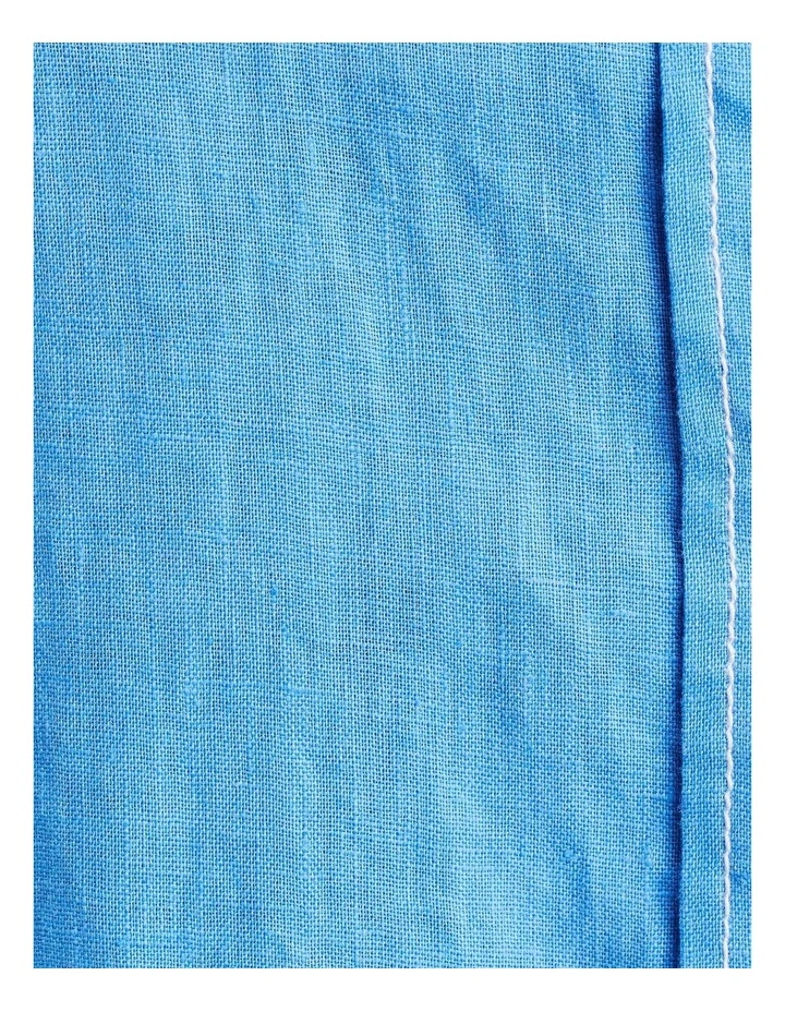 Gigi Linen Relaxed Shirt in Azure image 6