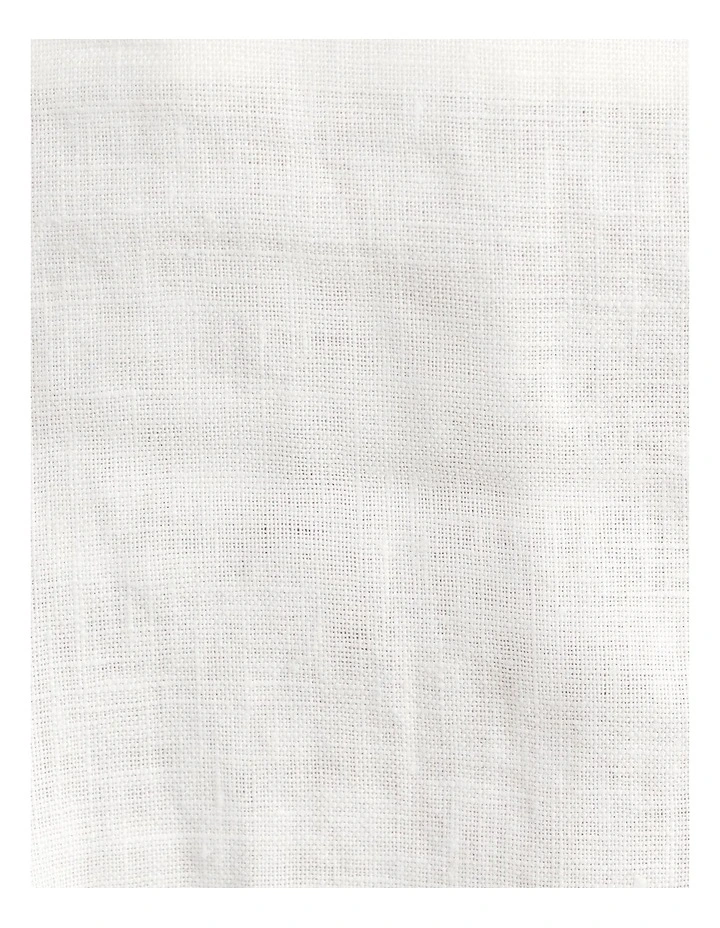 Sabine Linen Scoop Cami in White image 6