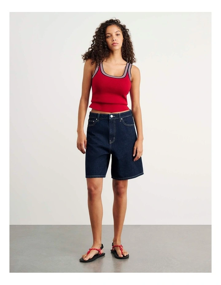 Cora Mid Rise Denim Jort image 2