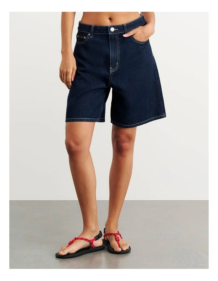 Cora Mid Rise Denim Jort image 3