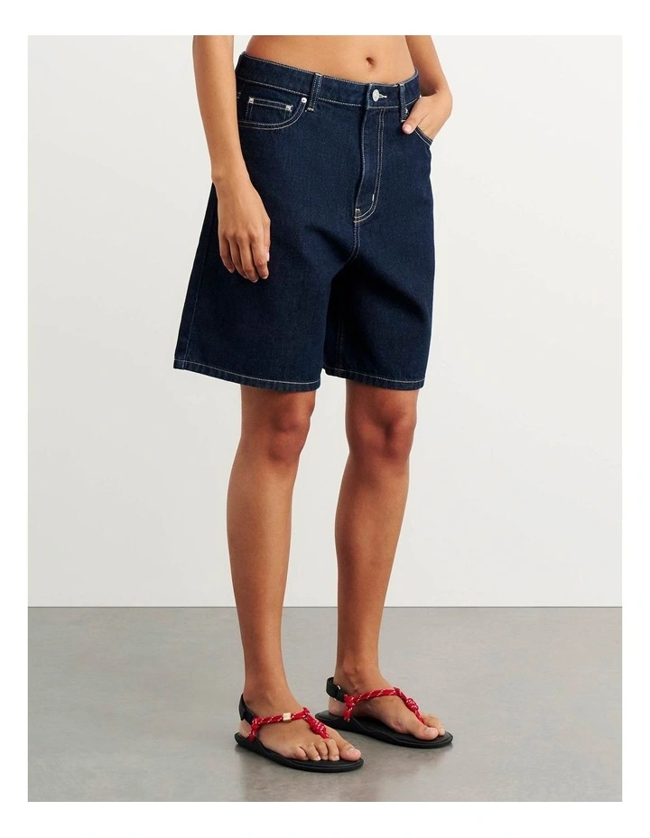 Cora Mid Rise Denim Jort image 4