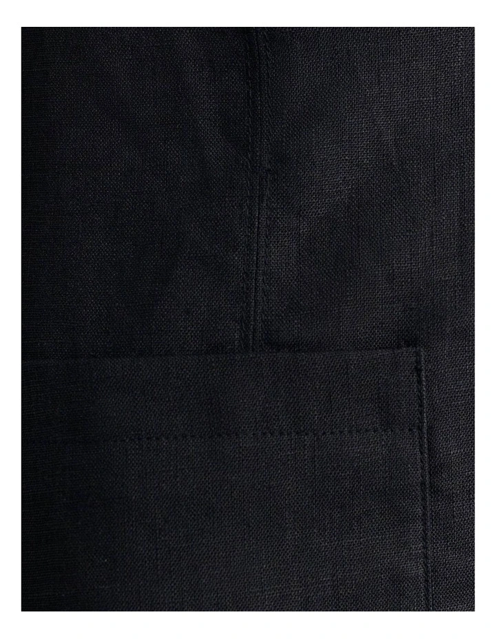 Kayla Linen Blazer in Black image 6