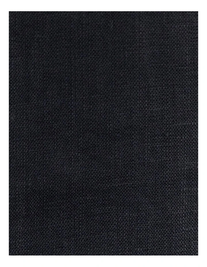 Sabine Linen Square Neck Bodice in Black image 7
