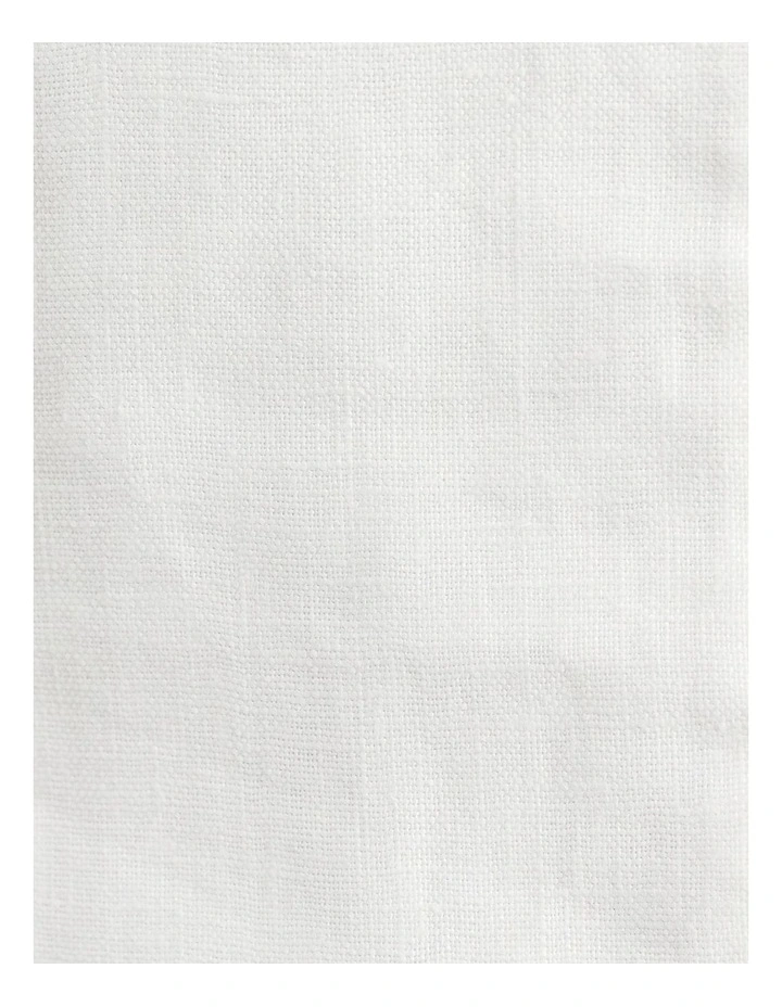 Sabine Linen Square Neck Bodice in White image 6