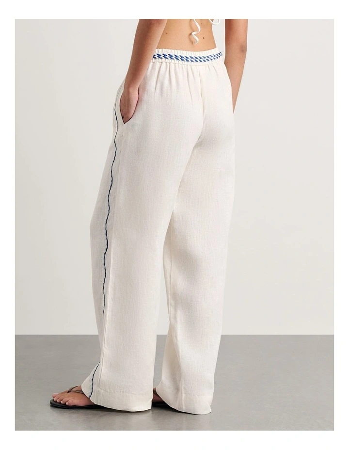 Seahorse Linen Pull on Pant image 2